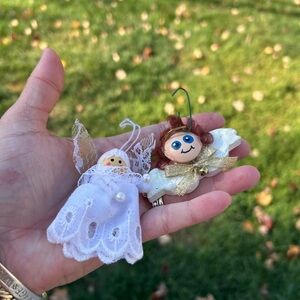 5/$25 Handcrafted Angel Ornaments set of two 😇